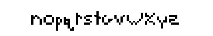 Deflated And Sloppy Regular Font LOWERCASE