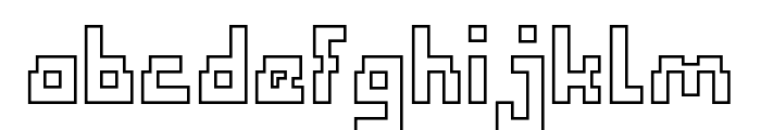 Defragmented-Hollow Font LOWERCASE