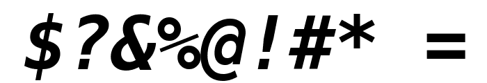 DejaVu Sans Mono Bold Oblique Font OTHER CHARS