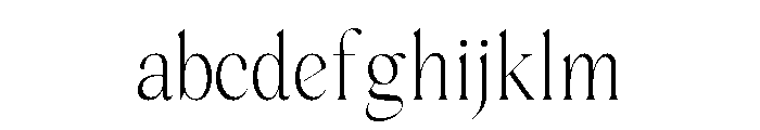 Del Rose Regular Font LOWERCASE