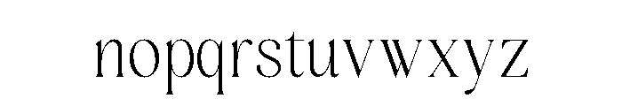 Del Rose Regular Font LOWERCASE