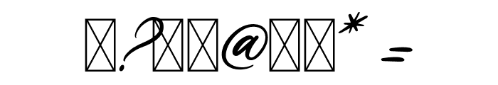 Delaghen Regular Font OTHER CHARS