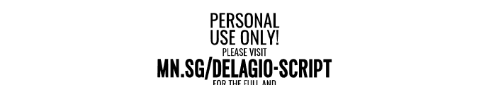 Delagio Script PERSONAL USE Regular Font OTHER CHARS