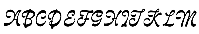 Delagio Script PERSONAL USE Regular Font UPPERCASE