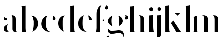 Delicate Strict Font LOWERCASE