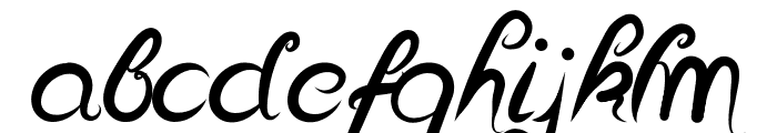 Delicious Curls Bold Font LOWERCASE