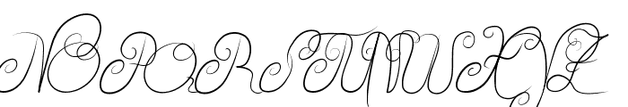 Delicious Curls Font UPPERCASE