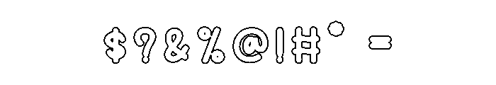 Delight Rainday Font OTHER CHARS