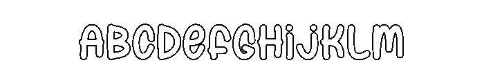 Delight Rainday Font UPPERCASE