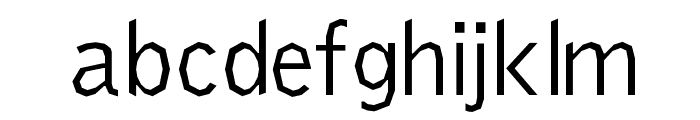 Delinquent-Regular Font LOWERCASE