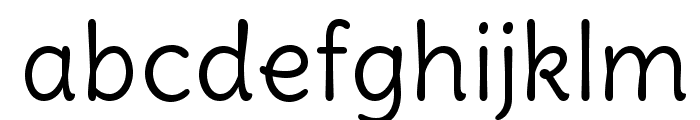 Delius-Regular Font LOWERCASE