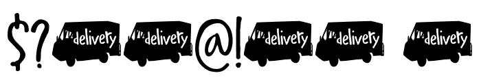Delivery Note DEMO Regular Font OTHER CHARS