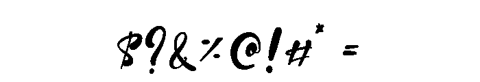 Della Dawn Font OTHER CHARS