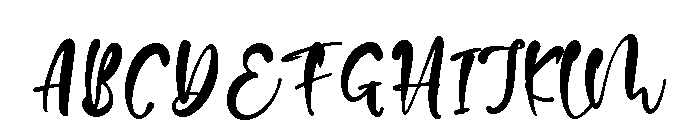 Della Dawn Font UPPERCASE