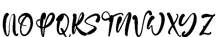 Della Dawn Font UPPERCASE