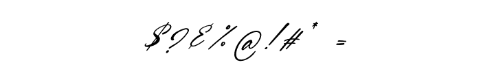 Dellicious Italic Font OTHER CHARS