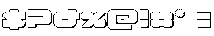 Delmoto 3D Font OTHER CHARS