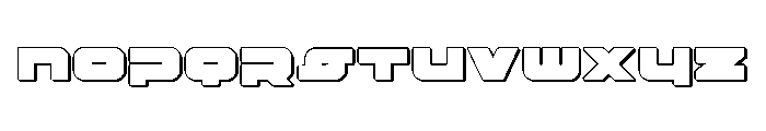 Delmoto 3D Font UPPERCASE