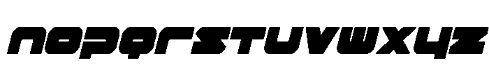 Delmoto Condensed Italic Font LOWERCASE