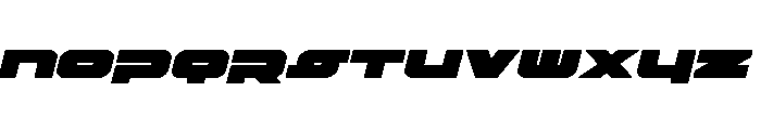 Delmoto Expanded Italic Font UPPERCASE