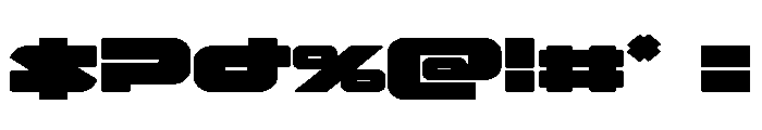 Delmoto Expanded Font OTHER CHARS