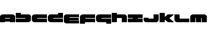 Delmoto Expanded Font UPPERCASE