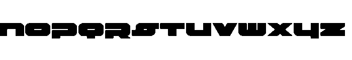 Delmoto Expanded Font UPPERCASE