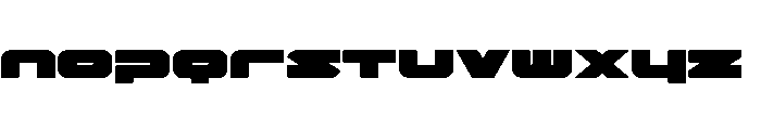 Delmoto Expanded Font LOWERCASE