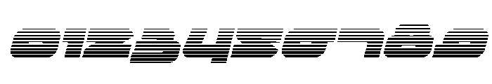 Delmoto Gradient Italic Font OTHER CHARS