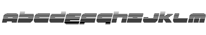 Delmoto Gradient Italic Font UPPERCASE