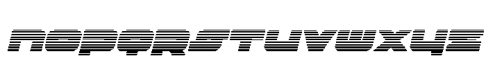 Delmoto Gradient Italic Font UPPERCASE