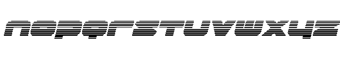 Delmoto Gradient Italic Font LOWERCASE