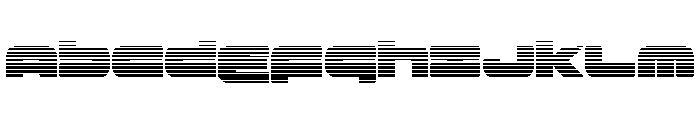 Delmoto Gradient Font UPPERCASE