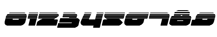 Delmoto Halftone Italic Font OTHER CHARS