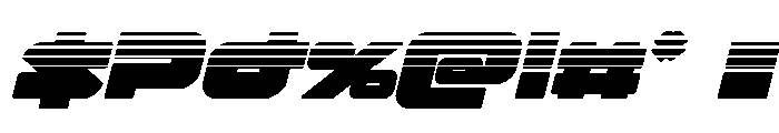 Delmoto Halftone Italic Font OTHER CHARS