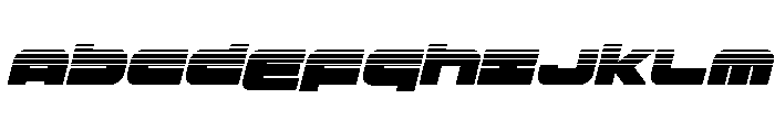 Delmoto Halftone Italic Font UPPERCASE