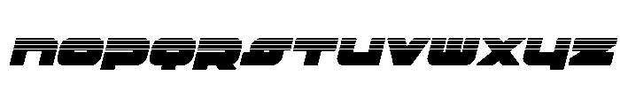 Delmoto Halftone Italic Font UPPERCASE