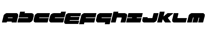 Delmoto Italic Font UPPERCASE