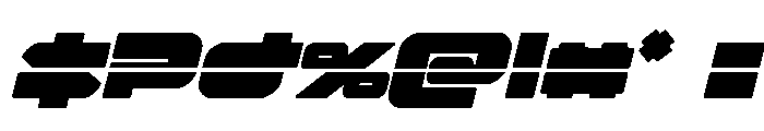 Delmoto Laser Italic Font OTHER CHARS