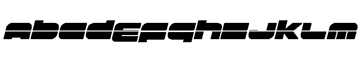 Delmoto Laser Italic Font UPPERCASE