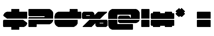 Delmoto Laser Font OTHER CHARS