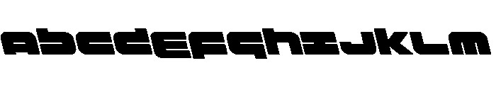 Delmoto Leftalic Font UPPERCASE