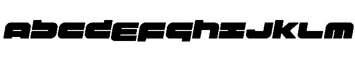 Delmoto Semi-Italic Font UPPERCASE