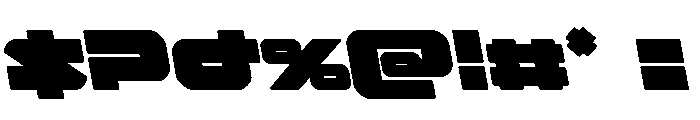 Delmoto Semi-Leftalic Font OTHER CHARS