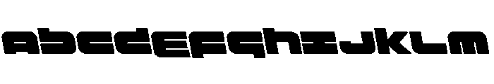Delmoto Semi-Leftalic Font UPPERCASE