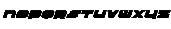 Delmoto Super-Italic Font UPPERCASE