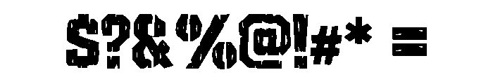 DeltaForce Font OTHER CHARS