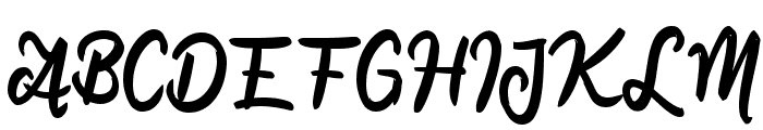 Delusi Script Font UPPERCASE