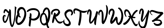 Delusi Script Font UPPERCASE
