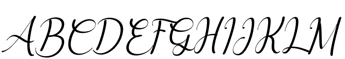 Delyna Italic Font UPPERCASE
